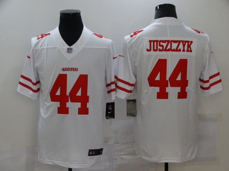 Men's San Francisco 49ers Kyle Juszczyk White Game Jersey football jersey product view 1