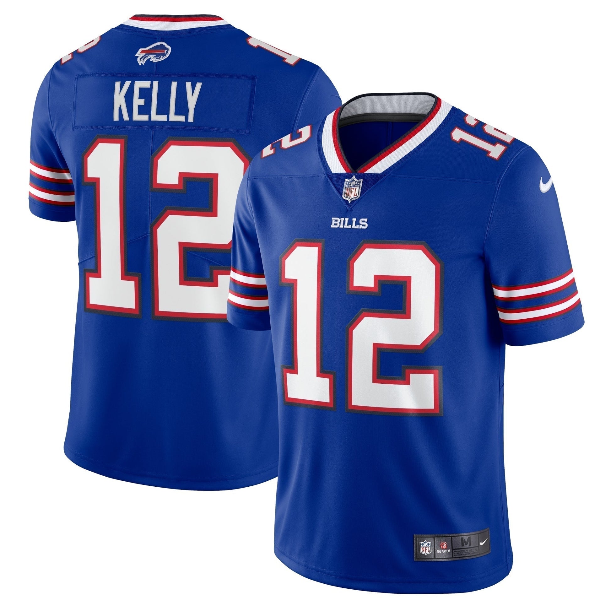 Jim Kelly Buffalo Bills '90s Throwback Retired Limited Jersey - Royal football jersey product view 1