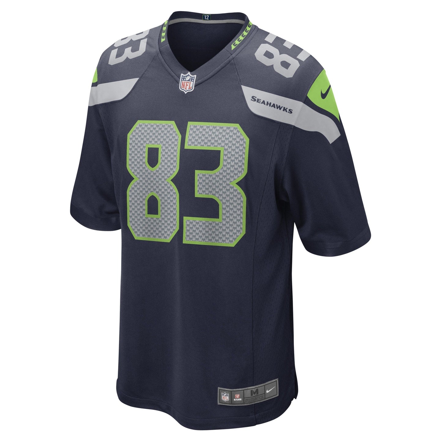 Dareke Young Seattle Seahawks Game Jersey - College Navy football jersey product view 2