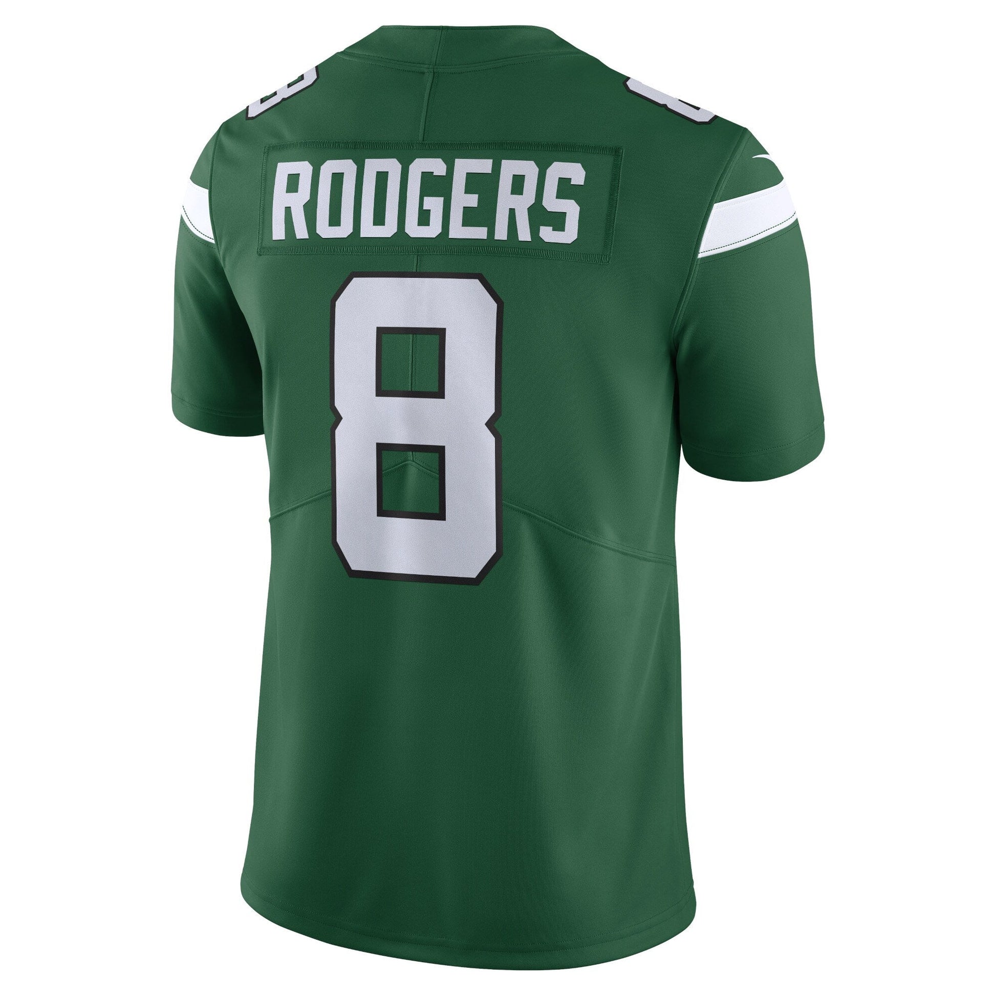 Aaron Rodgers New York Jets Vapor Untouchable Limited Jersey - Gotham Green football jersey product view 3