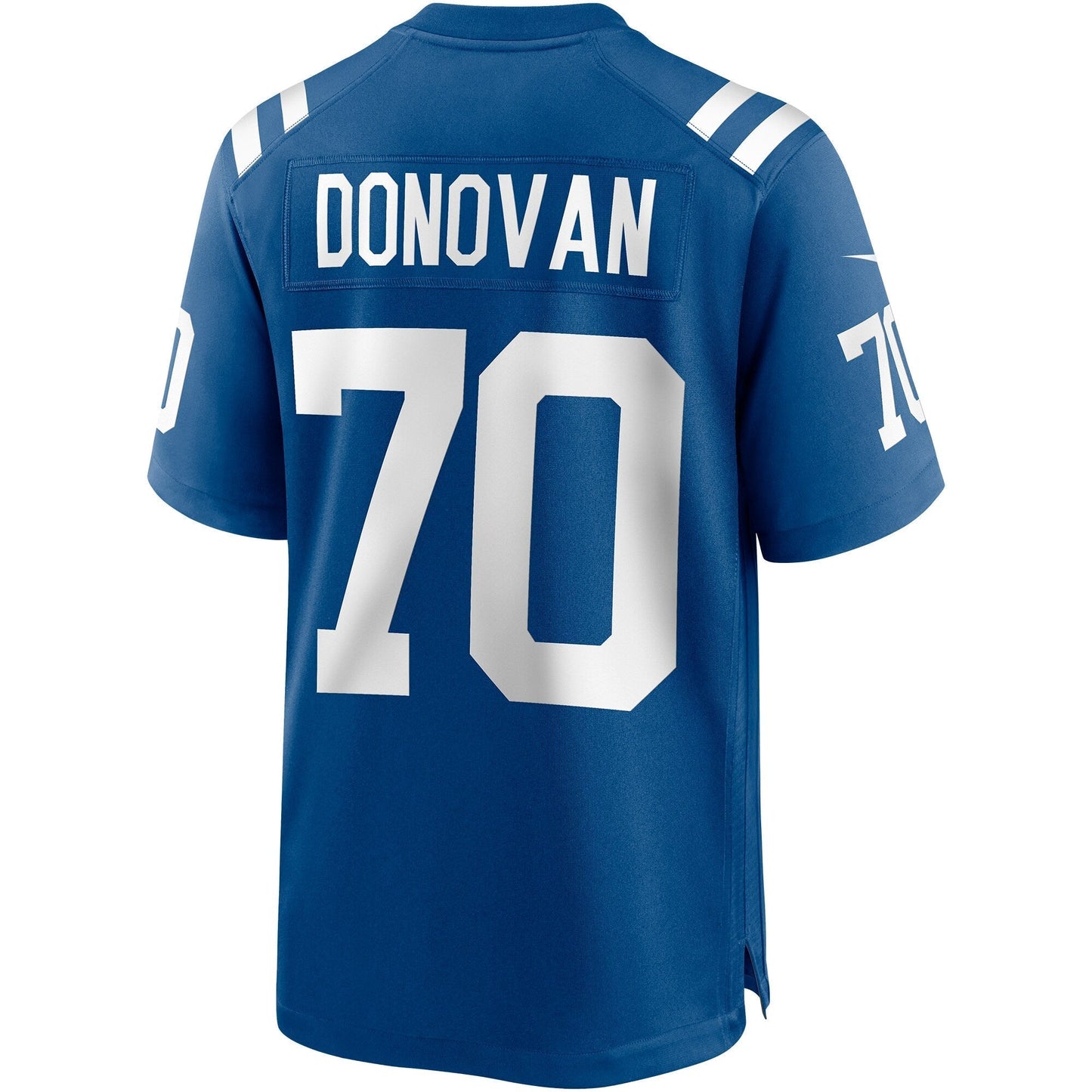 Art Donovan Indianapolis Colts Game Retired Jersey - Royal football jersey product view 3