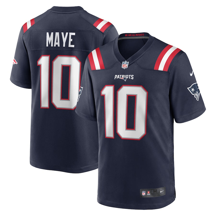 Drake Maye New England Patriots Jersey football jersey product view 1