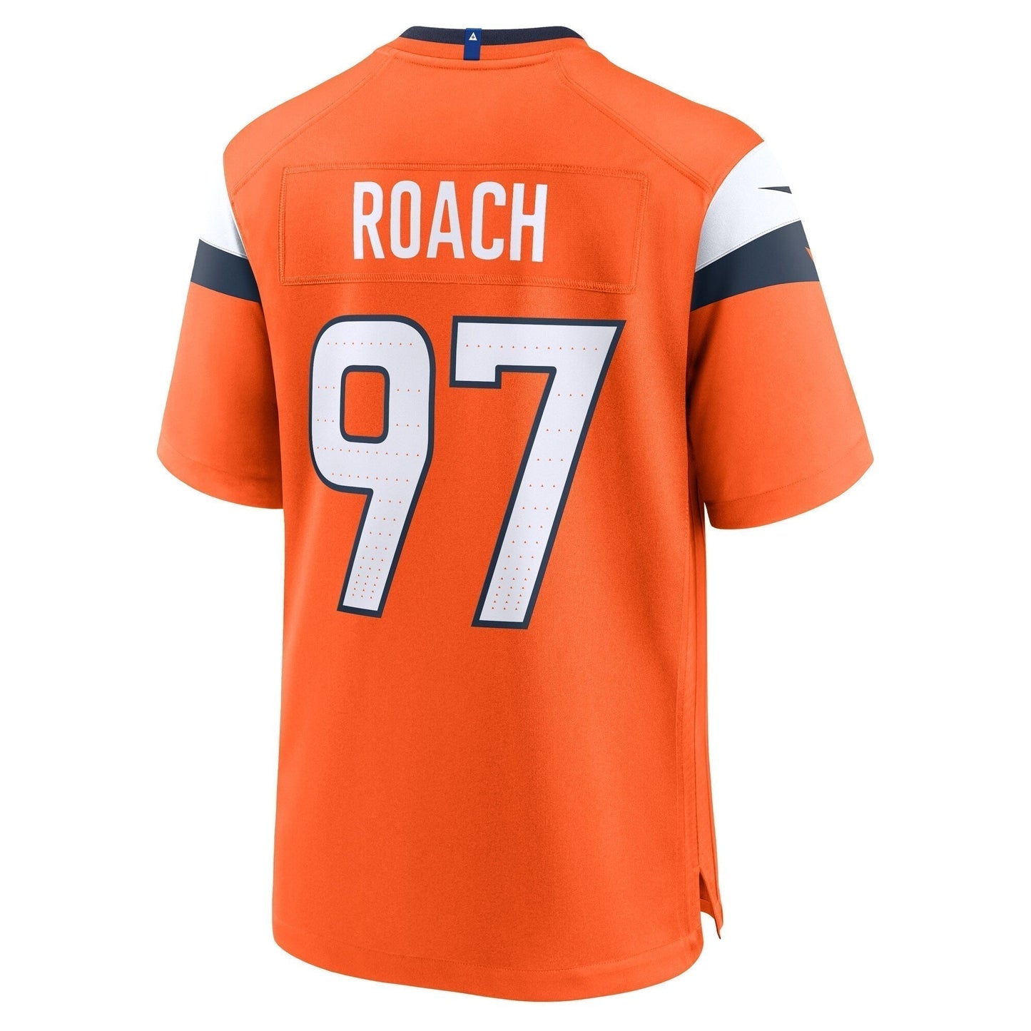 Malcolm Roach Denver Broncos Team Game Jersey - Orange football jersey product view 3