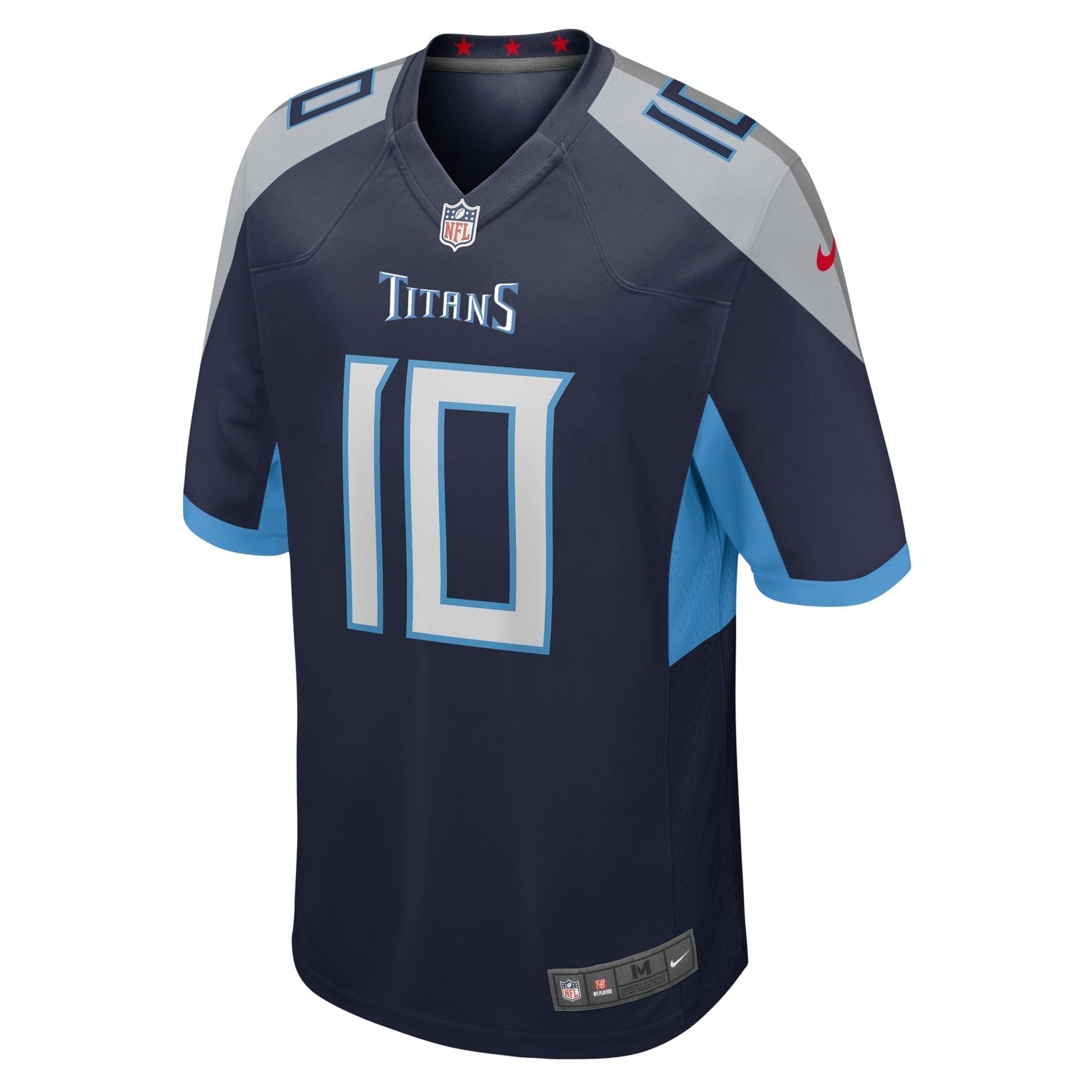 DeAndre Hopkins Tennessee Titans Game Jersey - Navy football jersey product view 2