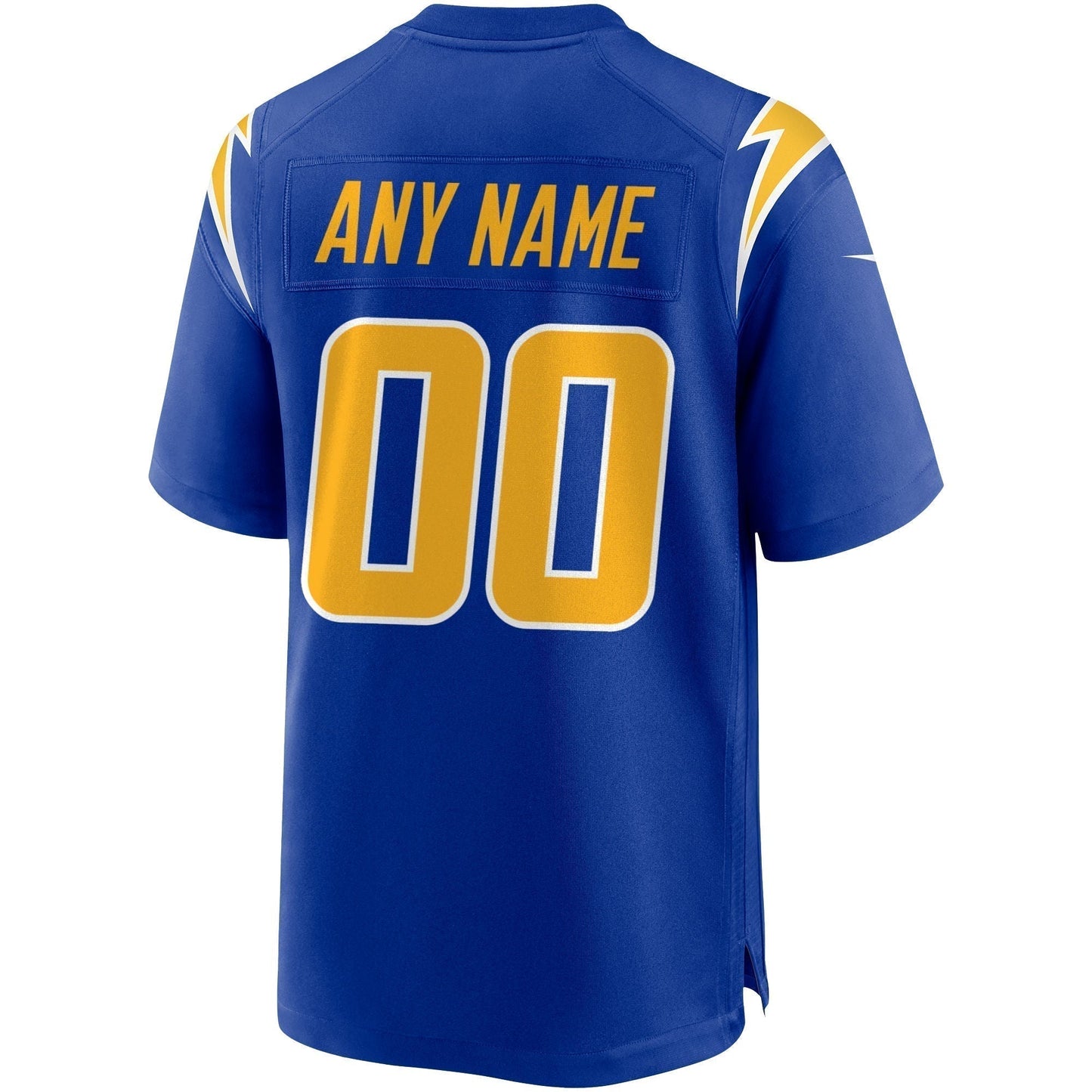 Los Angeles Chargers Alternate Custom Game Jersey - Royal football jersey product view 3