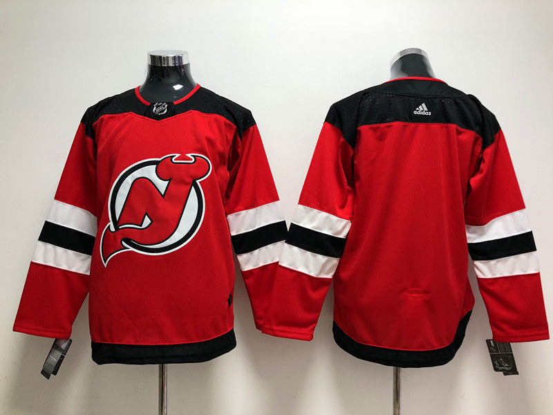 Men's New Jersey1 Devils Red Home Primegreen Authentic Blank Jersey1 sports jersey product view 1