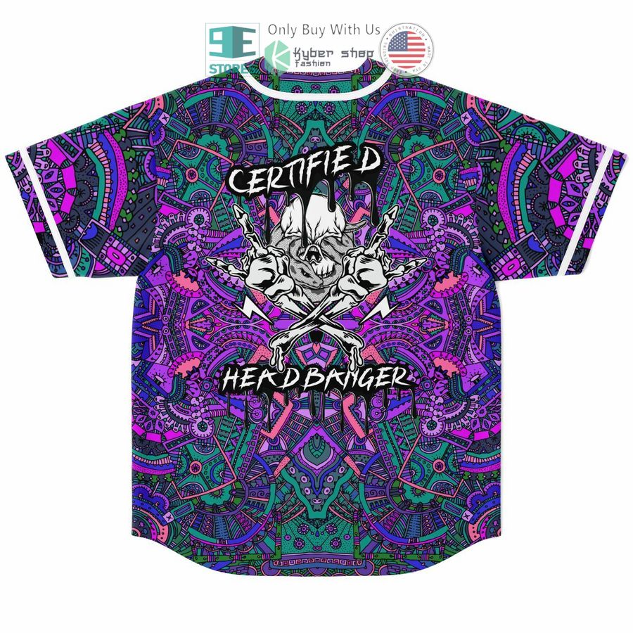 BEST Certified Headbanger trippy Baseball Jersey Unisex T-shirt, Sweatshirt, Hoodie, Long Sleeve Tee - T-Shirt, Sweatshirt, Hoodie