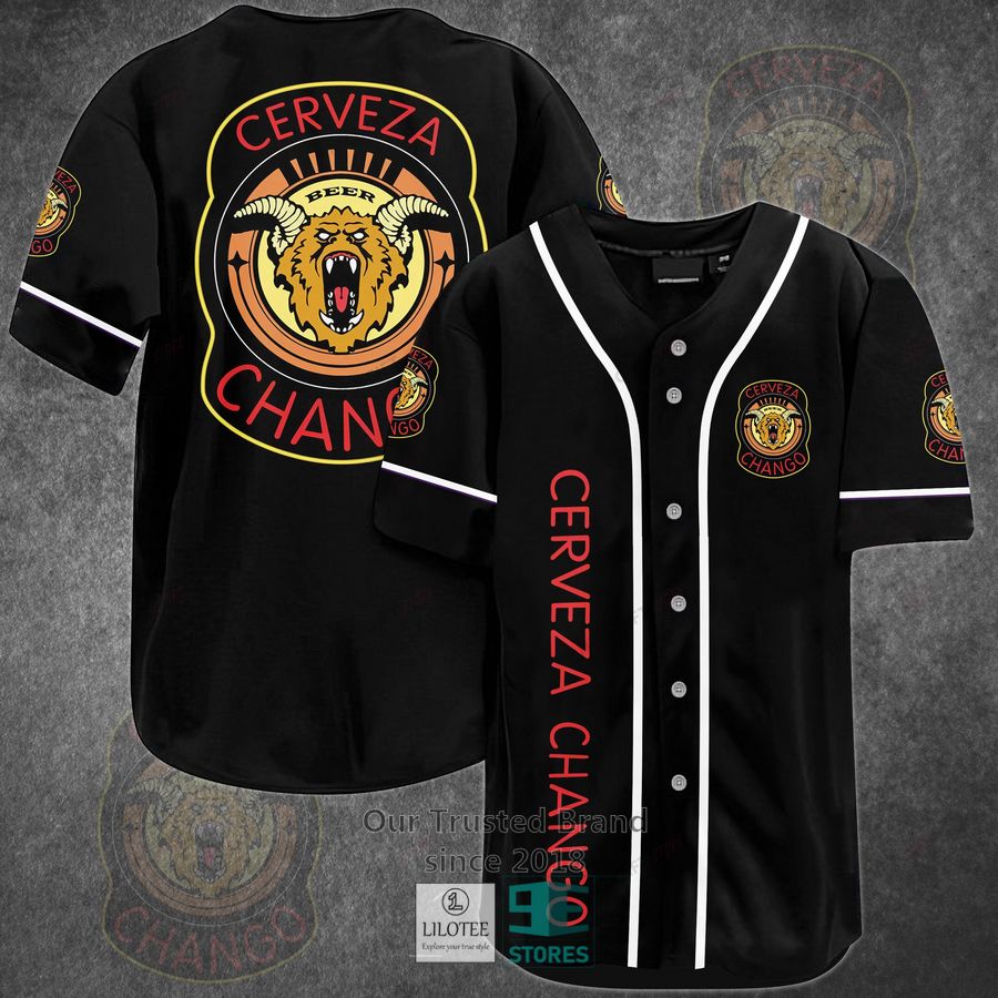 Cerveza Chango Baseball Jersey Unisex T-shirt, Sweatshirt, Hoodie, Long Sleeve Tee - T-Shirt, Sweatshirt, Hoodie