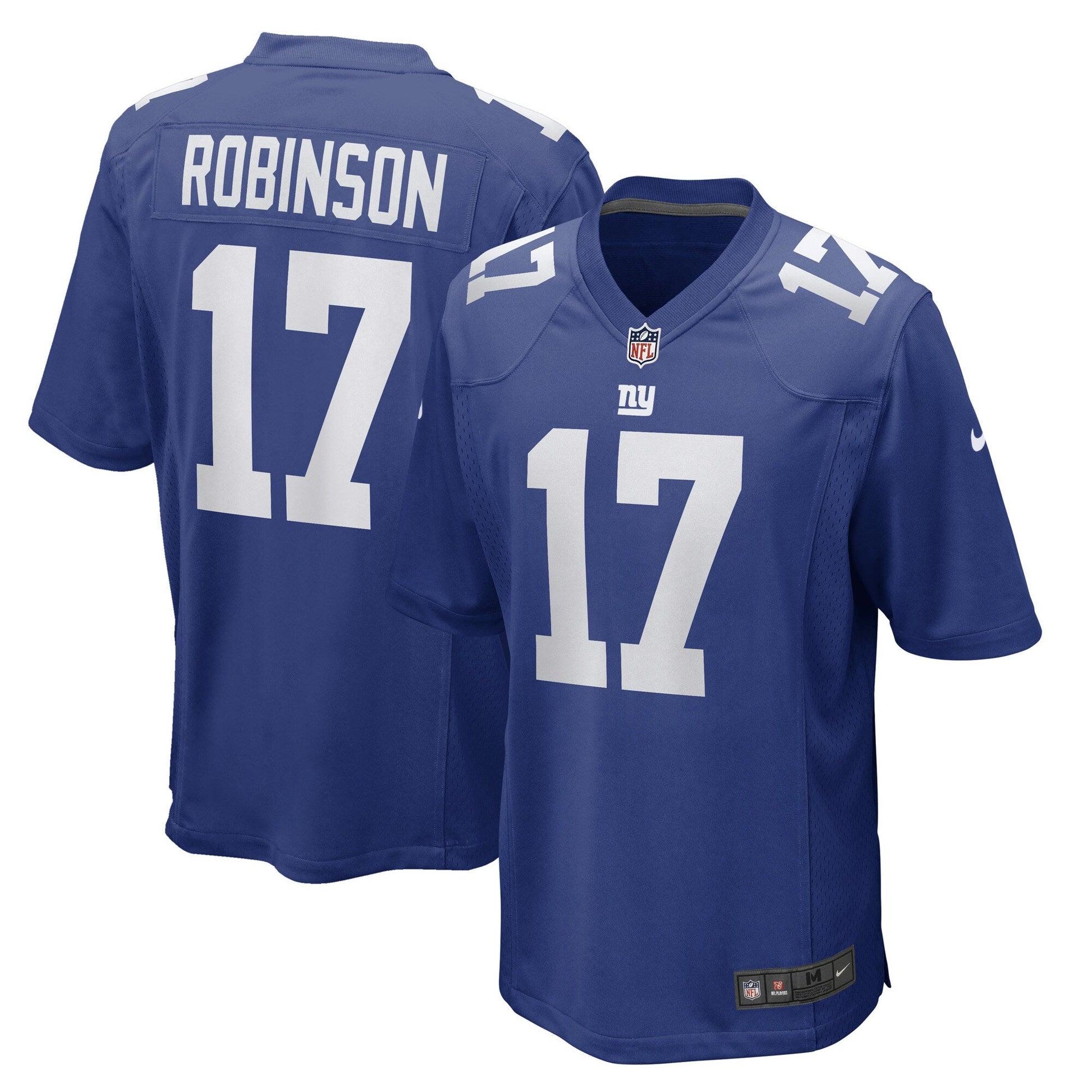 Wan'Dale Robinson New York Giants Game Jersey - Royal football jersey product view 1