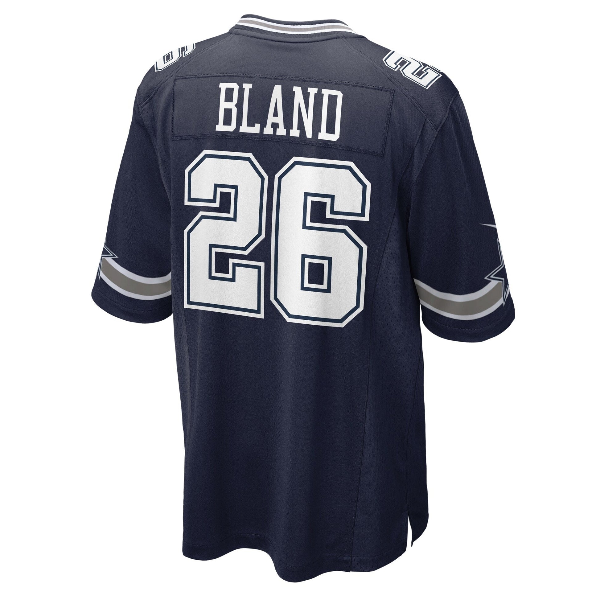DaRon Bland Dallas Cowboys Game Jersey - Navy football jersey product view 3