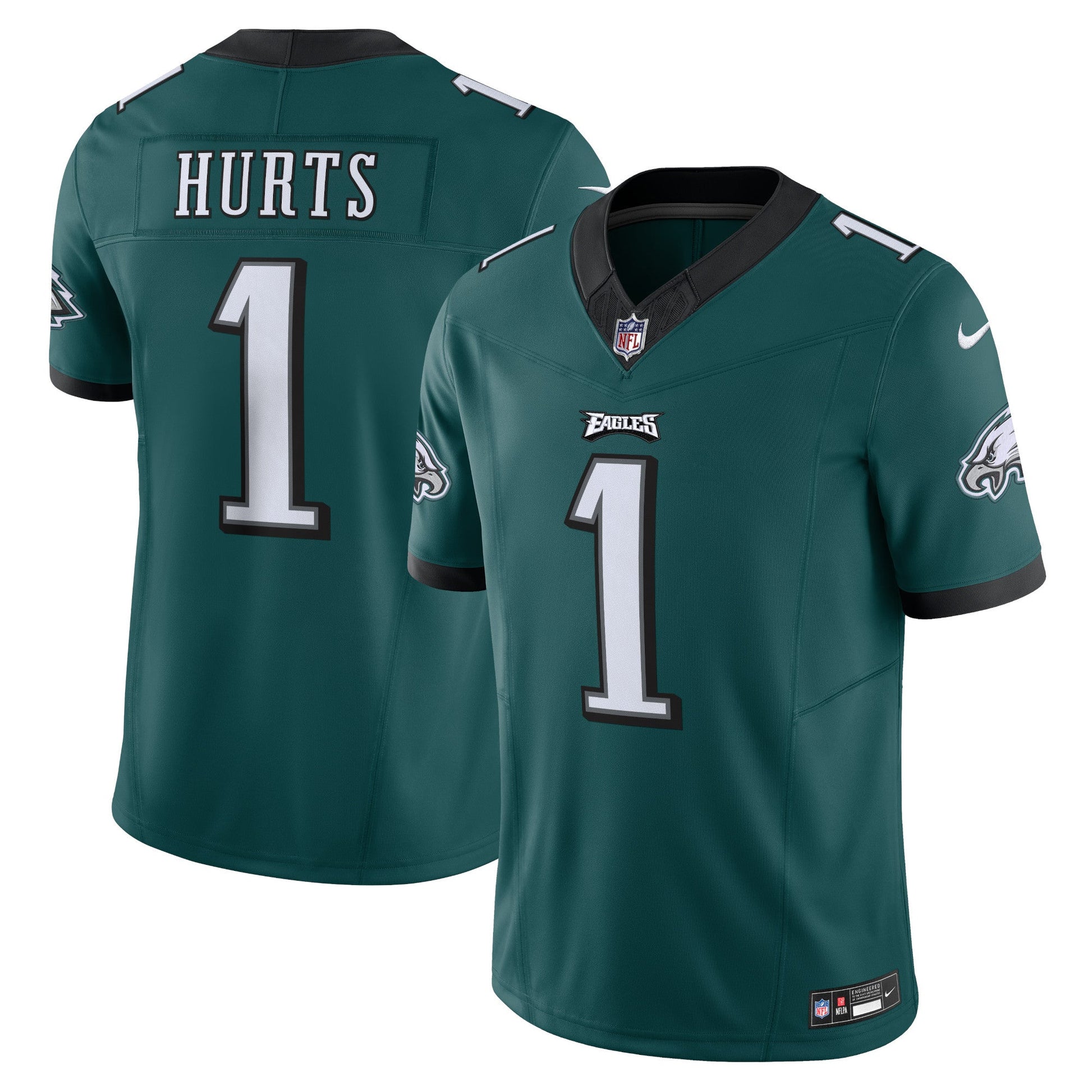 Jalen Hurts Philadelphia Eagles Vapor F.U.S.E. Limited Jersey - Green football jersey product view 1