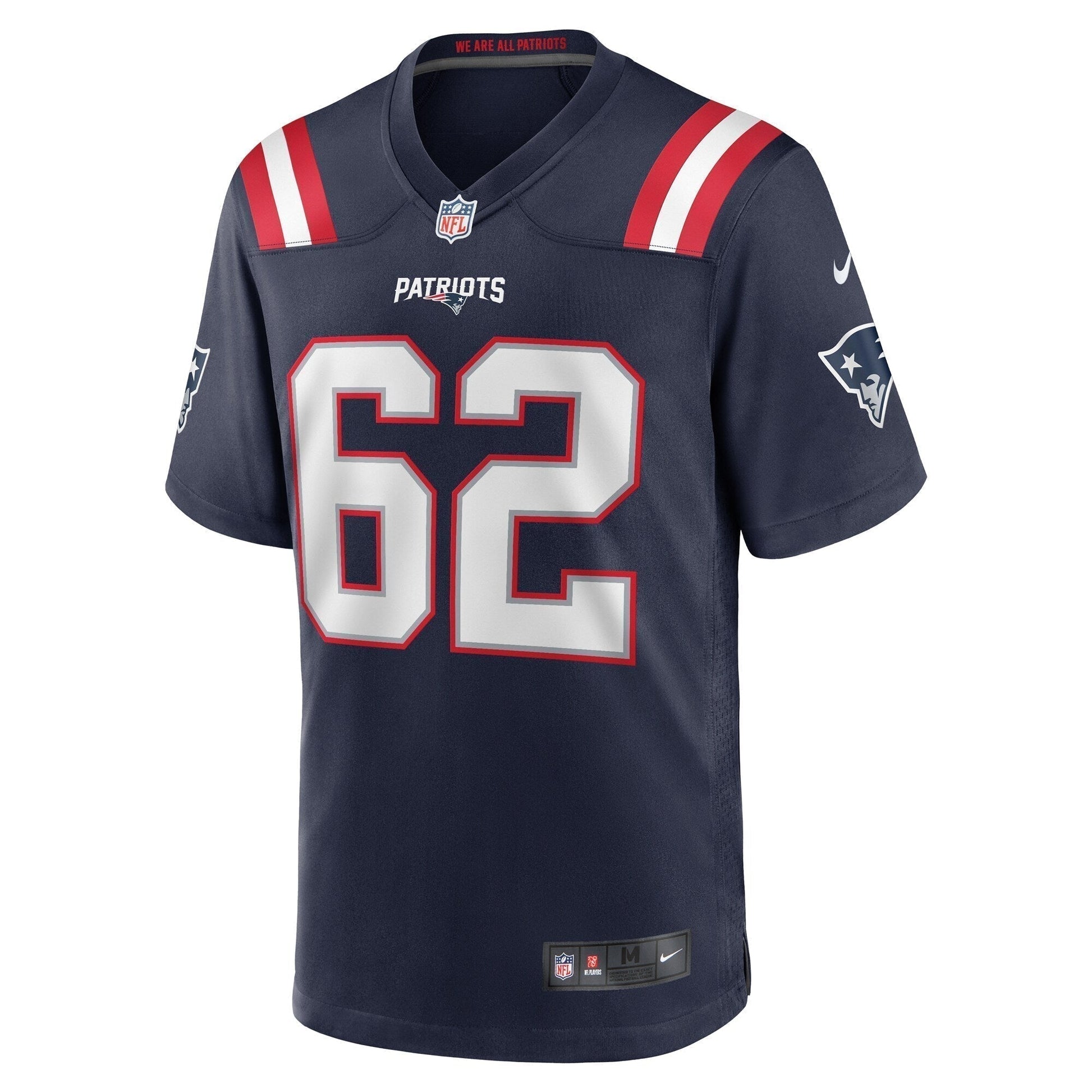 Sidy Sow New England Patriots Team Game Jersey - Navy football jersey product view 2