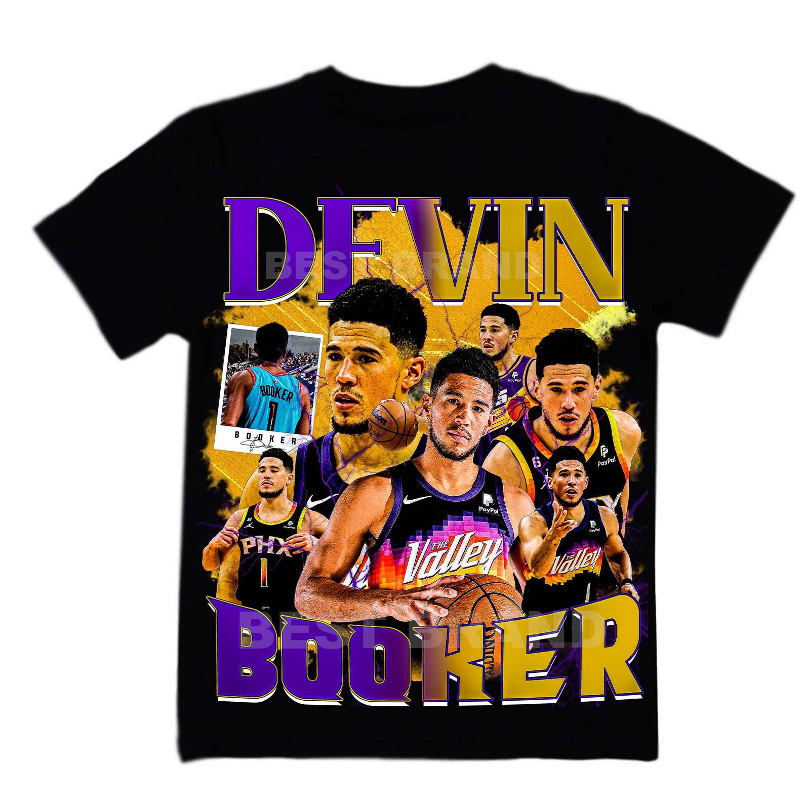 Devin Booker 90s Rapper Tee Printable Design For Artists Unisex T-shirt, Sweatshirt, Hoodie, Long Sleeve Tee - T-Shirt, Sweatshirt, Hoodie