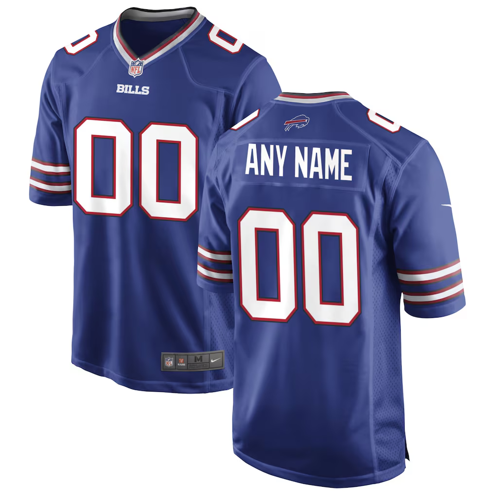 Men's Buffalo Bills Royal Custom Game Jersey football jersey product view 1