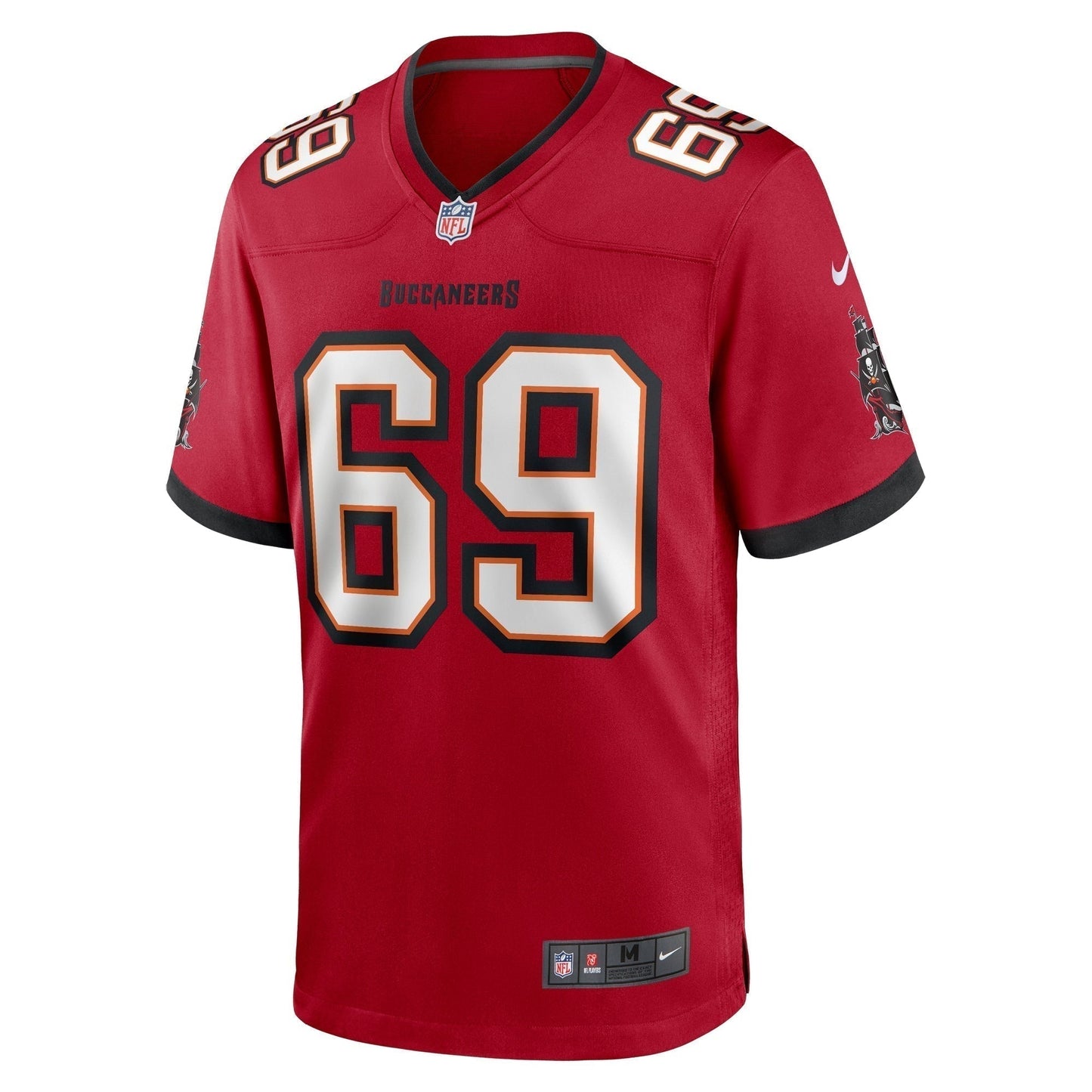 Cody Mauch Tampa Bay Buccaneers Game Jersey - Red football jersey product view 2