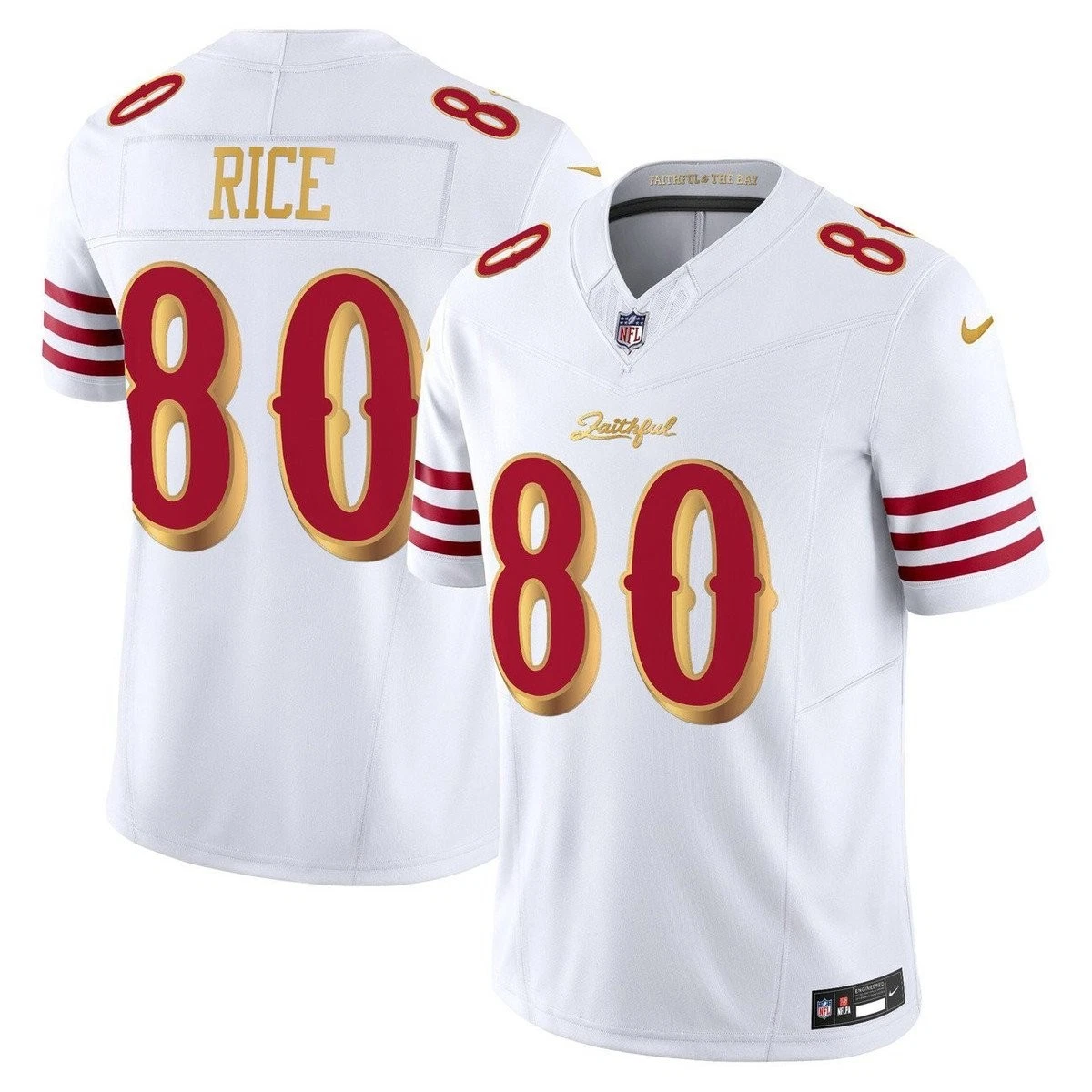 Men's Jerry Rice San Francisco 49ers 2025 Rivalries Collection F.U.S.E. Limited White Jersey football jersey product view 1