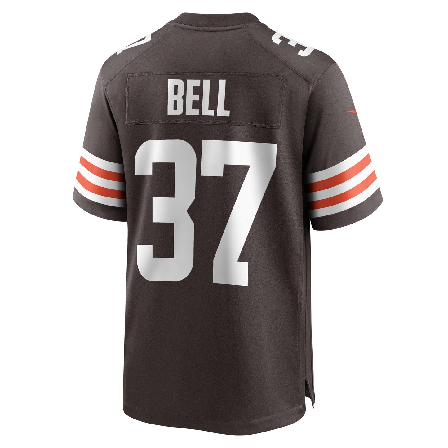 D'Anthony Bell Cleveland Browns Game Jersey - Brown football jersey product view 3