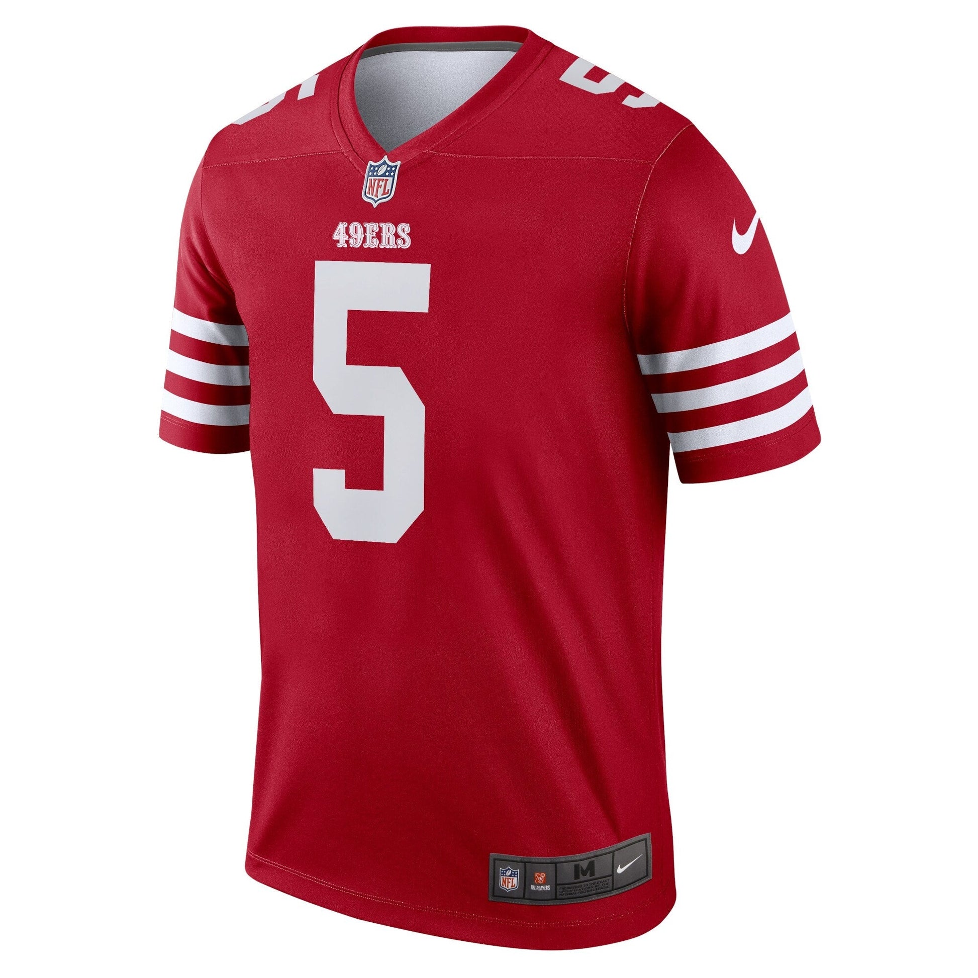 Trey Lance San Francisco 49ers Legend Jersey - Scarlet football jersey product view 2