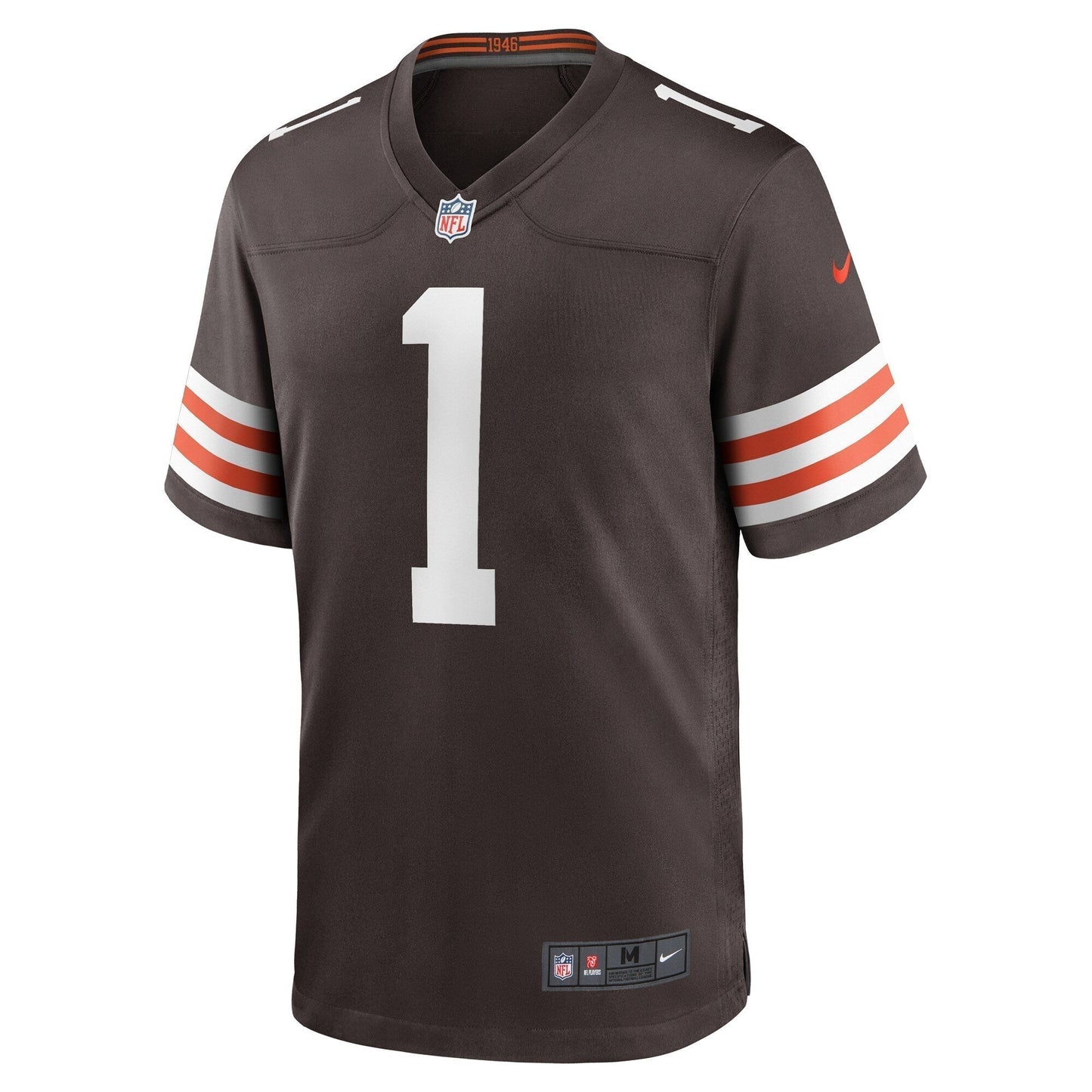 Juan Thornhill Cleveland Browns Game Jersey - Brown football jersey product view 2