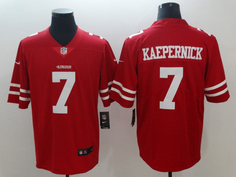 Men's San Francisco 49ers Colin Kaepernick Player Jersey Red football jersey product view 1