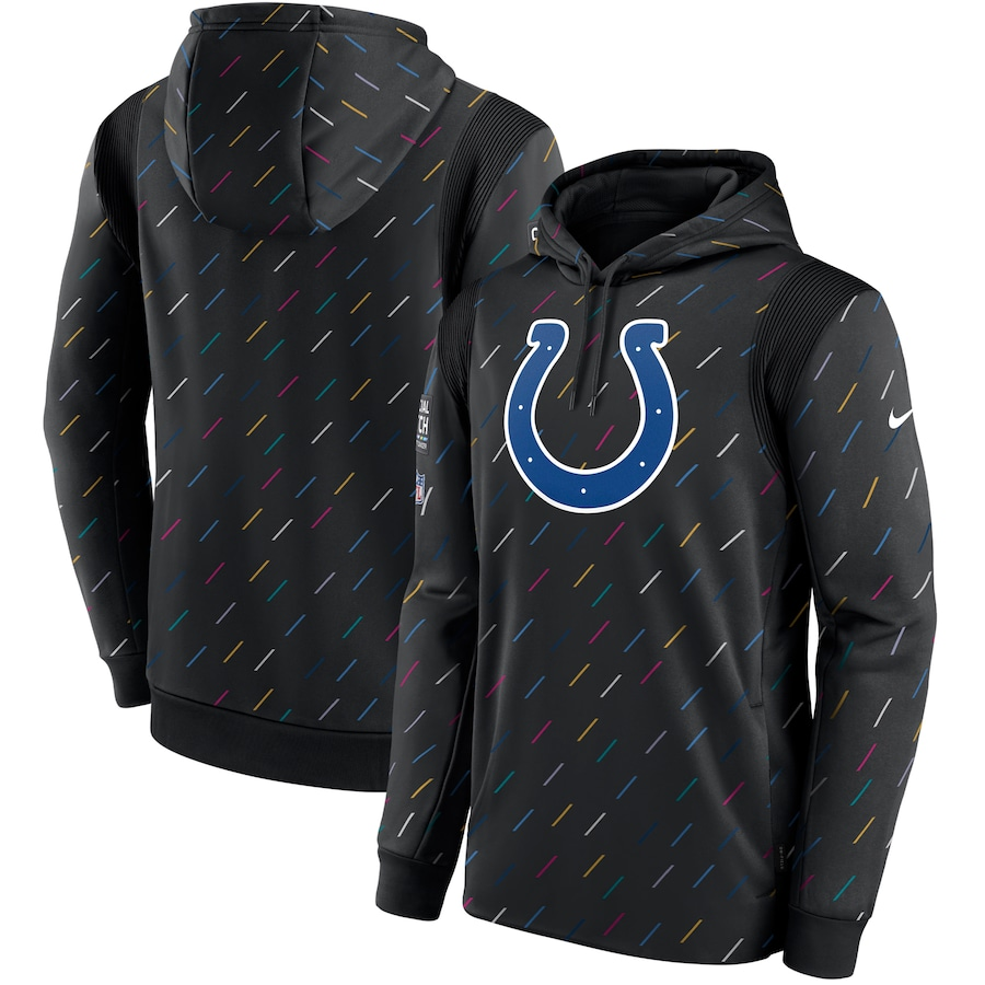 Men's Indianapolis Colts 2021 Salute to Service Hoodie Black football jersey product view 1