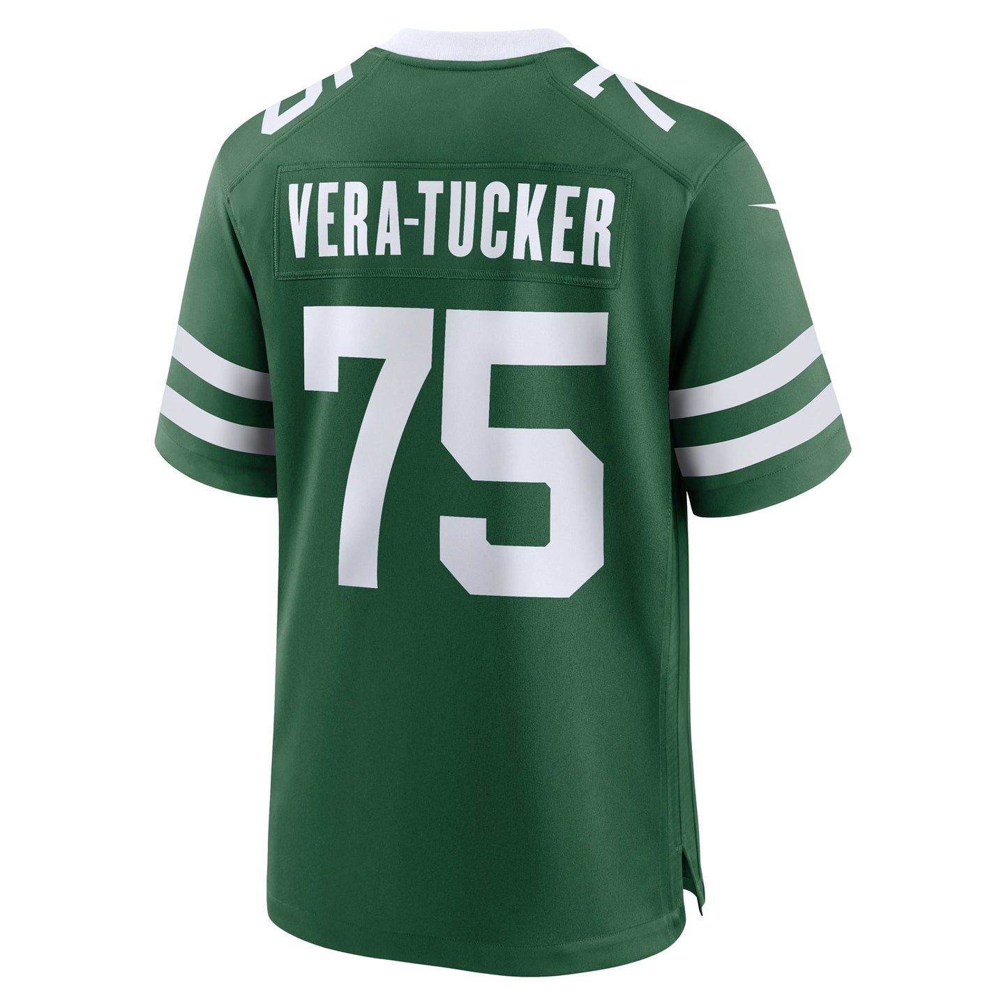 Alijah Vera-Tucker New York Jets Team Game Jersey - Legacy Green football jersey product view 3
