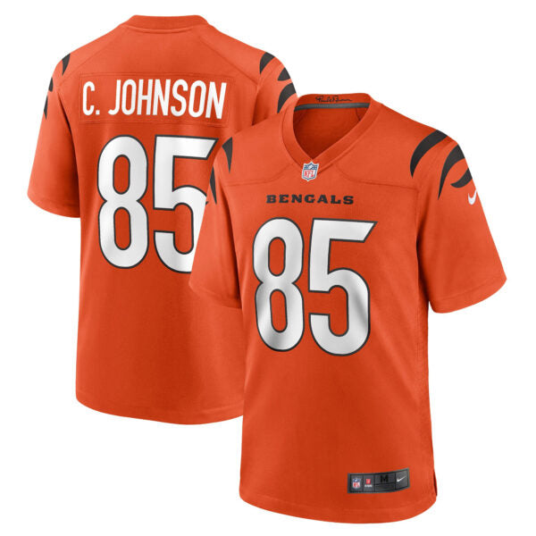 Chad Johnson Cincinnati Bengals Alternate Retired Player Jersey - Orange football jersey product view 1