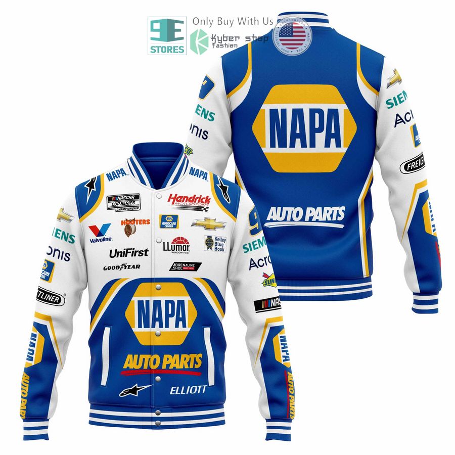 BEST Chase Elliott Napa Baseball Jacket Unisex T-shirt, Sweatshirt, Hoodie, Long Sleeve Tee - T-Shirt, Sweatshirt, Hoodie