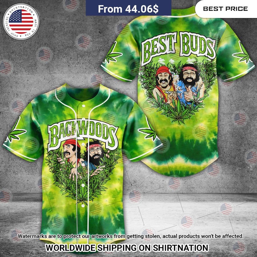 Cheech & Chong Best Buds Backwoods Weed Baseball Jersey Unisex T-shirt, Sweatshirt, Hoodie, Long Sleeve Tee - T-Shirt, Sweatshirt, Hoodie