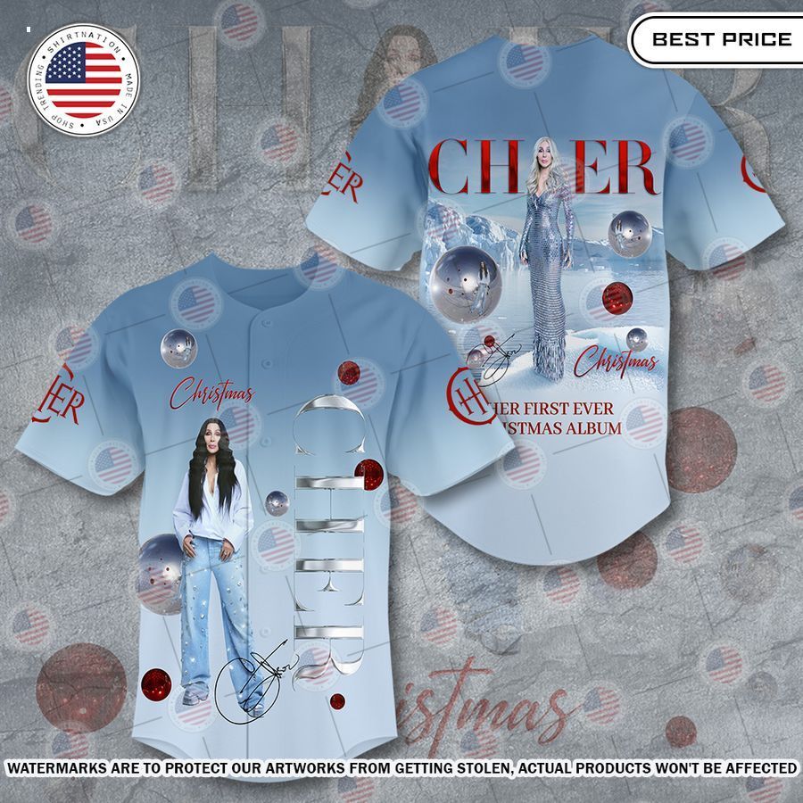 Cher Christmas Album Baseball Jersey Unisex T-shirt, Sweatshirt, Hoodie, Long Sleeve Tee - T-Shirt, Sweatshirt, Hoodie