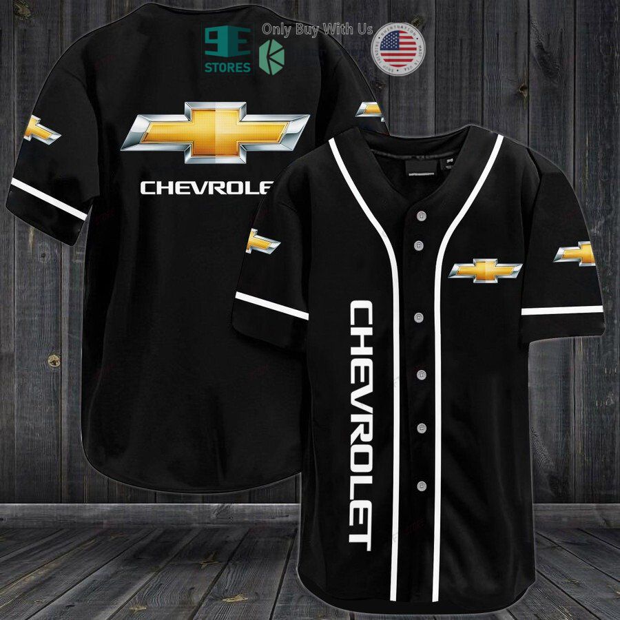 BEST Chevrolet logo black Baseball Jersey Unisex T-shirt, Sweatshirt, Hoodie, Long Sleeve Tee - T-Shirt, Sweatshirt, Hoodie