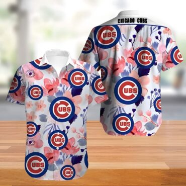 Chicago Cubs Blossom Breeze Hawaiian Shirt Unisex T-shirt, Sweatshirt, Hoodie, Long Sleeve Tee - T-Shirt, Sweatshirt, Hoodie