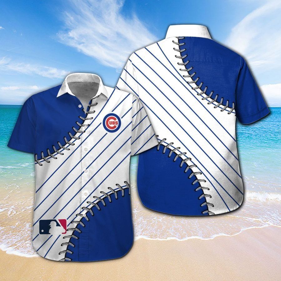Chicago Cubs Short Sleeve Button Up Tropical Hawaiian Shirt VER05 Unisex T-shirt, Sweatshirt, Hoodie, Long Sleeve Tee - T-Shirt, Sweatshirt, Hoodie