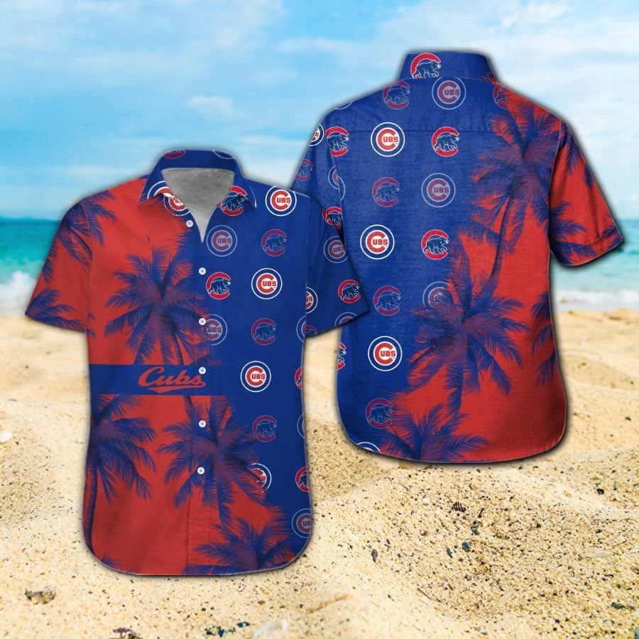 Chicago Cubs Short Sleeve Button Up Tropical Hawaiian Shirt VER09 Unisex T-shirt, Sweatshirt, Hoodie, Long Sleeve Tee - T-Shirt, Sweatshirt, Hoodie