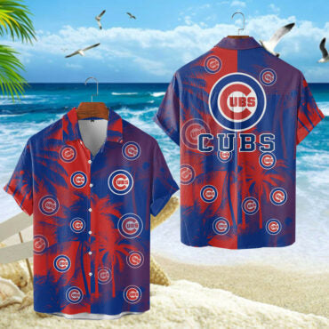 Chicago Cubs Tropical Sunset Hawaiian Shirt Unisex T-shirt, Sweatshirt, Hoodie, Long Sleeve Tee - T-Shirt, Sweatshirt, Hoodie