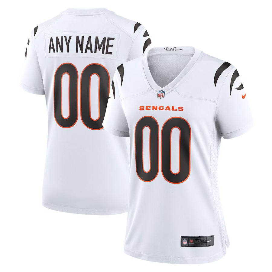 Cincinnati Bengals Road Game Jersey - Custom - Womens football jersey product view 1