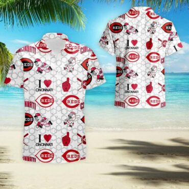 Cincinnati Reds Iconic Fan Hawaiian Shirt Unisex T-shirt, Sweatshirt, Hoodie, Long Sleeve Tee - T-Shirt, Sweatshirt, Hoodie