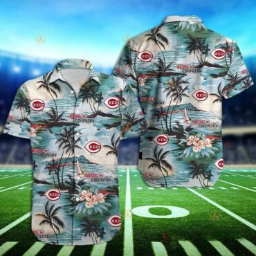 Cincinnati Reds Island Vibes Hawaiian Shirt Unisex T-shirt, Sweatshirt, Hoodie, Long Sleeve Tee - T-Shirt, Sweatshirt, Hoodie