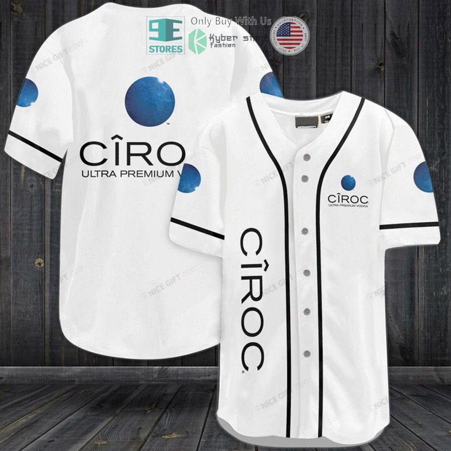 BEST Ciroc Premium Vodka logo white Baseball Jersey Unisex T-shirt, Sweatshirt, Hoodie, Long Sleeve Tee - T-Shirt, Sweatshirt, Hoodie