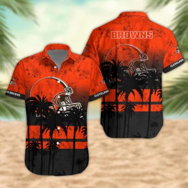 Cleveland Browns Desert Sunset Hawaiian Shirt Unisex T-shirt, Sweatshirt, Hoodie, Long Sleeve Tee - T-Shirt, Sweatshirt, Hoodie