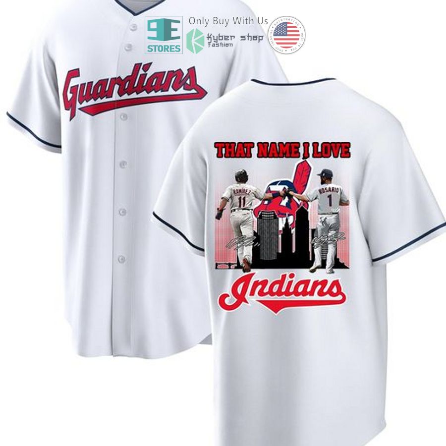 BEST Cleveland Indians That Name I Love white Baseball Jersey Unisex T-shirt, Sweatshirt, Hoodie, Long Sleeve Tee - T-Shirt, Sweatshirt, Hoodie
