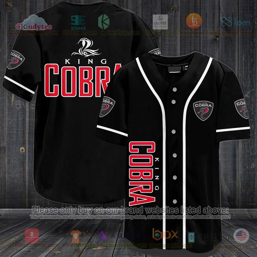 HOT Cobra King logo black Baseball Jersey Shirt Unisex T-shirt, Sweatshirt, Hoodie, Long Sleeve Tee - T-Shirt, Sweatshirt, Hoodie