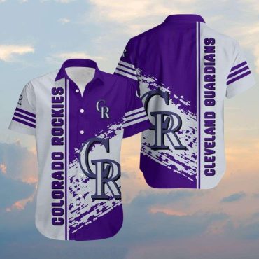 Colorado Rockies and Cleveland Guardians Dual-Tone Hawaiian Shirt Unisex T-shirt, Sweatshirt, Hoodie, Long Sleeve Tee - T-Shirt, Sweatshirt, Hoodie
