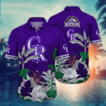 Colorado Rockies Jungle Canopy Hawaiian Shirt Unisex T-shirt, Sweatshirt, Hoodie, Long Sleeve Tee - T-Shirt, Sweatshirt, Hoodie