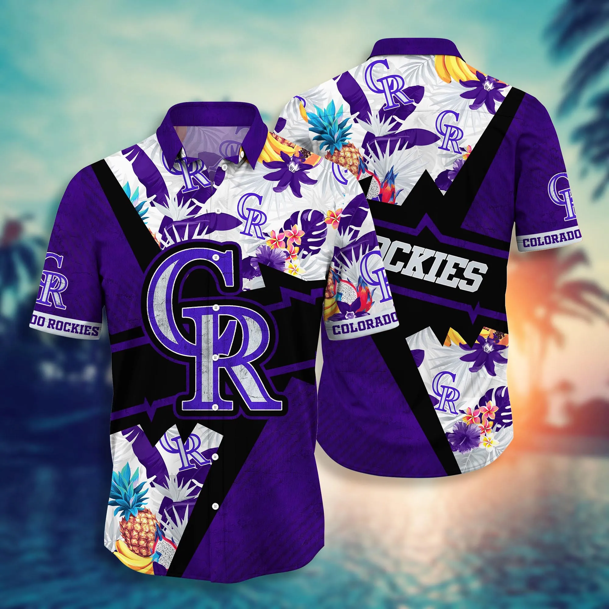 Colorado Rockies MLB Hawaiian Shirt Hammocks Aloha Shirt Unisex T-shirt, Sweatshirt, Hoodie, Long Sleeve Tee - T-Shirt, Sweatshirt, Hoodie
