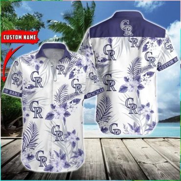 Colorado Rockies Ocean Breeze Hawaiian Shirt Unisex T-shirt, Sweatshirt, Hoodie, Long Sleeve Tee - T-Shirt, Sweatshirt, Hoodie