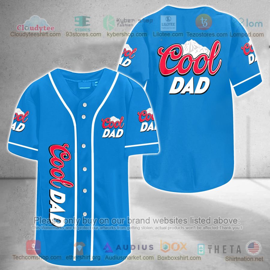 HOT Cool Dad blue Baseball Jersey Shirt Unisex T-shirt, Sweatshirt, Hoodie, Long Sleeve Tee - T-Shirt, Sweatshirt, Hoodie