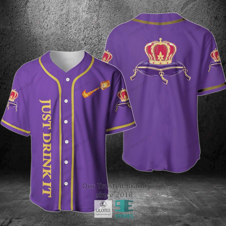Crown Royal Just Drink It Baseball Jersey Unisex T-shirt, Sweatshirt, Hoodie, Long Sleeve Tee - T-Shirt, Sweatshirt, Hoodie