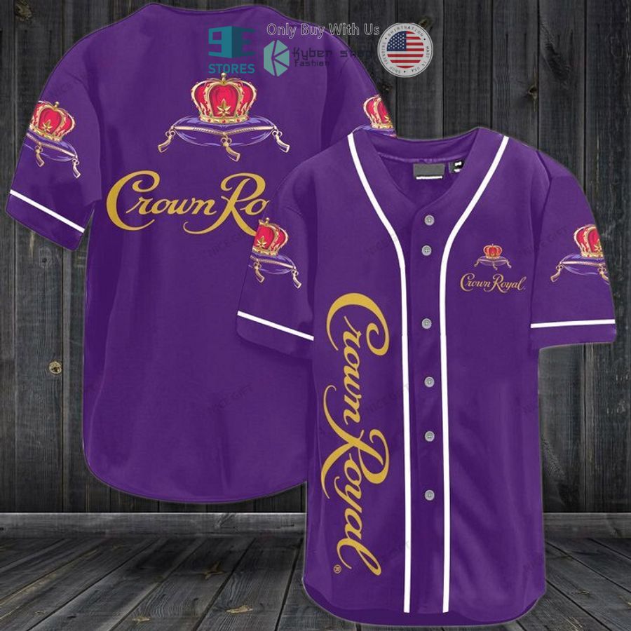 BEST Crown Royal logo purple Baseball Jersey Unisex T-shirt, Sweatshirt, Hoodie, Long Sleeve Tee - T-Shirt, Sweatshirt, Hoodie