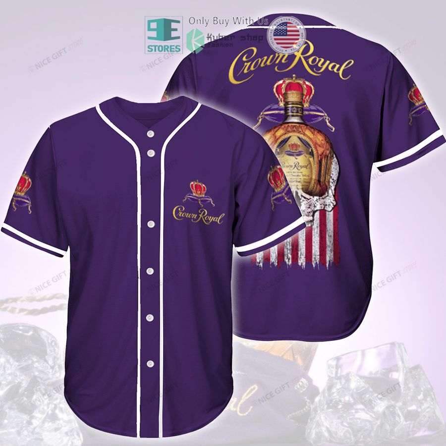 BEST Crown Royal Skull United States Flag purple Baseball Jersey Unisex T-shirt, Sweatshirt, Hoodie, Long Sleeve Tee - T-Shirt, Sweatshirt, Hoodie